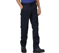 Regatta Professional Pro Cargo Hardwearing Water Repellent Multi Pocket Trousers Pantalon De Costume Homme, Bleu Marine, 38W Short