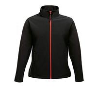 Regatta Professional Women's Ablaze Printable Softshell Jacket Veste, Noir (Rouge Classique), 38 Femme
