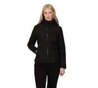Regatta Professional Women's Venturer 3-Layer Printable Hooded Softshell Jacket Veste, Noir (Noir), 46 Femme