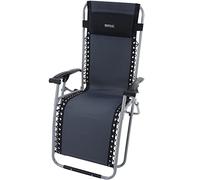 Regatta RCE152 28P Chaise Longue Black/Sealgr