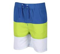 Regatta Short de Bain Junior Garçon Shaul III léger pour séchage Rapide et avec imprimé Swimwear Enfant Nautical Blue/Electric Lime FR: M (Taille Fabricant: 5-6)