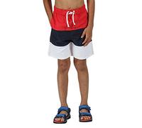 Regatta Short de Bain Junior Garçon Shaul III léger pour séchage Rapide et avec imprimé Swimwear Enfant True Red/Navy FR: 5XL (Taille Fabricant: 15-16)