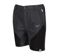 Regatta Short Technique Junior Sorcer léger avec Zones Réfléchissantes et Poches Multiples Shorts Enfant Seal Grey/Black FR: L (Taille Fabricant: 7-8)