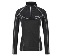 Regatta sous Couche Polaire Technique Manches Longues Yonder avec Ouverture par 1/2 Zip et Propriété de séchage Rapide T-Shirt Femme T-Shirts/Polos/Vests Femme Black FR: M (Taille Fabricant: 14)