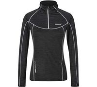 Regatta sous Couche Polaire Technique Manches Longues Yonder avec Ouverture par 1/2 Zip et Propriété de séchage Rapide T-Shirt Femme T-Shirts/Polos/Vests Femme Black FR: L (Taille Fabricant: 16)