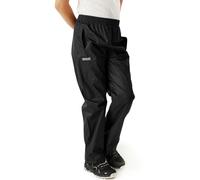 Regatta Surpantalon Technique et compactable Junior Pack-It Overtrousers Enfant Black FR: L (Taille Fabricant: 7-8)