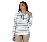 Regatta Sweat-Shirt RAYÉ Manches Longues Merindha avec Capuche réglable T-Shirts/Polos/Vests Femme Navy RNUM FR: M (Taille Fabricant: 14)