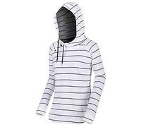 Regatta Sweat-Shirt RAYÉ Manches Longues Merindha avec Capuche réglable T-Shirts/Polos/Vests Femme Navy RNUM FR: XXS (Taille Fabricant: 8)