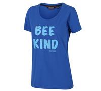 Regatta T-Shirt 100% Coton Organique écologique Filandra IV avec imprimé Design T-Shirts/Polos/Vests Femme Strong Blue FR: L (Taille Fabricant: 16)