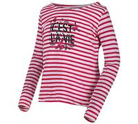 Regatta T-Shirt Junior Fille RAYÉ à Manches Longues 100% Coton Carmella avec imprimé T-Shirts/Polos/Vests Enfant Duchess RNUM FR: 4XL (Taille Fabricant: 14 YR)