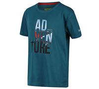 Regatta T-Shirt Junior Technique Léger et Respirant Alvarado V avec imprimé Design T-Shirts/Polos/Vests Enfant Olympic Teal FR: 4XL (Taille Fabricant: 14 YR)