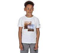 Regatta T-Shirt Junior100% Coton Bosley Respirant avec imprimé T-Shirts/Polos/Vests Enfant White City FR: 2XL (Taille Fabricant: 11-12)