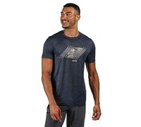 Regatta T-Shirt Technique Sport Manches Courtes Fingal V Léger, Respirant et Sèche Rapidement T-Shirts/Polos/Vests Homme Dark Denim FR: 3XL (Taille Fabricant: XXXL)