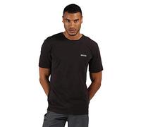 Regatta T-Shirt Technique en Coton Manches Courtes TAIT Léger et Respirant T-Shirts/Polos/Vests Homme Black FR: S (Taille Fabricant: S)