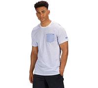 Regatta Teagan T-Shirt Homme White/OxfBlu FR : 2XL (Taille Fabricant : XXL)