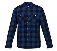 Regatta Thamos Chemise à Carreaux à Manches Longues pour Homme Cathay Spice Taille L, Sable doré Bleu Marine