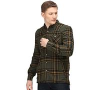 Regatta Thamos Homme Chemise À Carreaux Doublée Polaire À Manches Longues M Dark Khaki Check