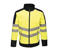 Regatta TRA625 20750 Veste Softshell haute visibilité imperméable et respirante Jaune/bleu marine Taille S