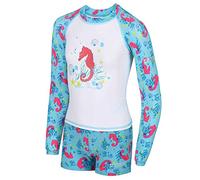 Regatta Valo' Printed Rash Suit with Zip Fastening Swimwear Enfant Blue Mist FR: S (Taille Fabricant: 12-18)