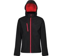 Regatta - "Venturer" veste softshell avec capuche pour homme PC4272 (3XL) (Noir/Rouge)