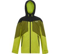 Regatta - Veste imperméable "Highton VI" pour enfants RG11444 (116) (Vert Grenoble/Vert Nephrit/Noir/Lime sauvage)