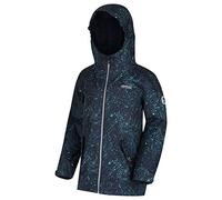 Regatta Veste Junior à Capuche Braylee imperméable avec Doublure Chaude en Polaire Sherpa et imprimé sur l'ensemble Parka imperméable Enfant Navy Cosmic FR : XXS (Taille Fabricant : 104)