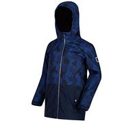 Regatta Veste Junior à Capuche Selwyn imperméable avec Doublure Chaude en Polaire Sherpa et imprimé sur l'ensemble Parka imperméable Enfant Navy/Navy FR : 2XL (Taille Fabricant : 164)