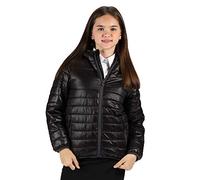 Regatta Veste Junior matelassée Isolante, légère, Déperlante et Compressible avec Capuche Stormforce Baffled/Quilted Jackets Enfant Black FR: L (Taille Fabricant: 9-10)