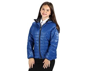 Regatta Veste Junior matelassée Isolante, légère, Déperlante et Compressible avec Capuche Stormforce Baffled/Quilted Jackets Enfant Royal Blue FR: M (Taille Fabricant: 7-8)