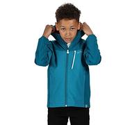 Regatta Veste protectrice Junior HIGHTON Jackets Waterproof Shell Enfant Gulfstream/Olympic Teal FR : XL (Taille Fabricant : 9-10)