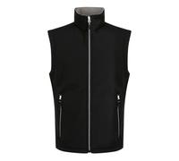 Regatta Men's Ascender 2 Layer Softshell Bodywarmer Doudoune sans Manches isolée, Noir/Gris, L Homme