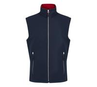 Regatta Men's Ascender 2 Layer Softshell Bodywarmer Doudoune sans Manches isolée, Bleu Marine/Rouge, M Homme