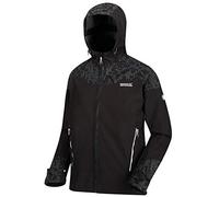 Regatta Veste Softshell à Capuche Déperlante, Respirante et Coupe-Vent Hewitts V avec Zones Réfléchissantes Soft Shell Homme Black/Black FR: M (Taille Fabricant: M)