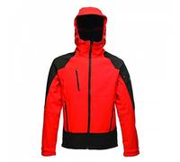 Regatta Veste Softshell Homme Coupe-Vent avec Capuche x-Pro PowerGrid Soft Shell Homme Pepper/Black FR: S (Taille Fabricant: S)