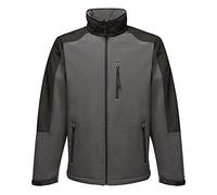 Regatta Veste Softshell Homme Imperméable et Respirante avec Capuche HYDROFORCE Soft Shell Homme Seal Grey/Black FR: 3XL (Taille Fabricant: XXXL)