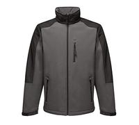 Regatta Veste Softshell Homme Imperméable et Respirante avec Capuche HYDROFORCE Soft Shell Homme Seal Grey/Black FR: M (Taille Fabricant: M)