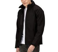 Regatta Veste Softshell Apex Homme membranée, imperméable et respirante, capuche pliable Noir M