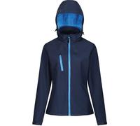 Regatta - Veste Softshell "Venturer", avec capuche pour femme PC4255 (46 FR) (Bleu marine/bleu gris)