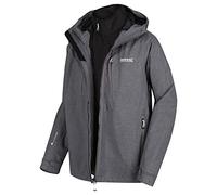 Regatta Veste Technique 3 en 1 Glyder V Imperméable et Respirante avec Veste intérieure 3-in-1 Jacket Homme Magnet(Black) FR: S (Taille Fabricant: S)