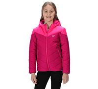 Regatta Veste Technique à Capuche Junior LOFTHOUSE II déperlante et Isolante Thermo-Guard avec Rembourrage épais Chaud Veste Enfant Dark Cerise/Neon Pink FR : XXS (Taille Fabricant : 104)