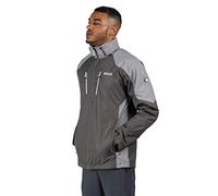 Regatta Veste Technique Calderdale III Imperméable et Respirante doublée Maille avec Capuche Fixe réglable Jackets Waterproof Shell Homme Magnet/Rock Grey FR: XL (Taille Fabricant: XL)
