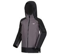 Regatta Veste Technique Junior à Capuche Hurdle III imperméable et Isolante Thermo-Guard Parka imperméable Enfant Magnet/Black FR : M (Taille Fabricant : 140)