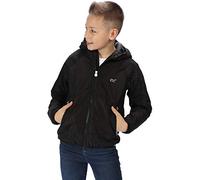 Regatta Veste Technique Junior réfléchissante à Capuche VOLCANICS III imperméable, Respirante et Isolante Thermo-Guard Parka imperméable Enfant Black/Black FR : S (Taille Fabricant : 128)
