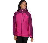 Regatta Veste Technique protectrice Highton Imperméable et Respirante avec Capuche réglable et Poche à la Poitrine Jackets Waterproof Shell Femme Winberry/Vivid Viola FR: XS (Taille Fabricant: 10)