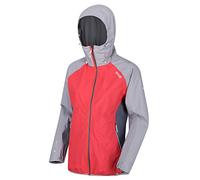 Regatta Veste Technique protectrice Imber III Imperméable et Respirante avec Capuche réglable Jackets Waterproof Shell Femme Red Sky/Dapple FR: XL (Taille Fabricant: 18)