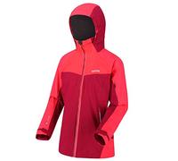 Regatta Veste Technique Réfléchissante et protectrice Oklahoma V Imperméable et Respirante avec Capuche détachable Jackets Waterproof Shell Femme Dark Cerise/Néon Pink FR: XL (Taille Fabricant: 18)