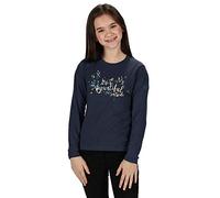 Regatta Wenbie T-Shirt manches longues Imprimé Junior en Coton Coolweave respirant T-Shirts/Polos/Vests Enfant Navy FR: S (Taille Fabricant: 3-4)