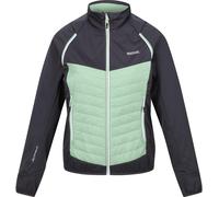 Regatta Women's Steren Hybrid Weather-Resistant Softshell Jacket SlGry/QuiGrn 14 (L) Female