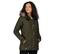 Regatta Zella Veste matelassée Femme avec Doublure Isolante et Capuche détachable Baffled/Quilted Jackets Femme Dark Khaki FR: L (Taille Fabricant: 16)