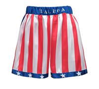 Regenboog Short de boxe drapeau américain pour homme et femme, costume Rocky Balboa pour adulte, boxer en satin, Short de boxe, Large